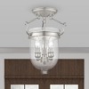 Livex Lighting Jefferson 3 - Light Flush Mount in  Brushed Nickel - 3 of 4