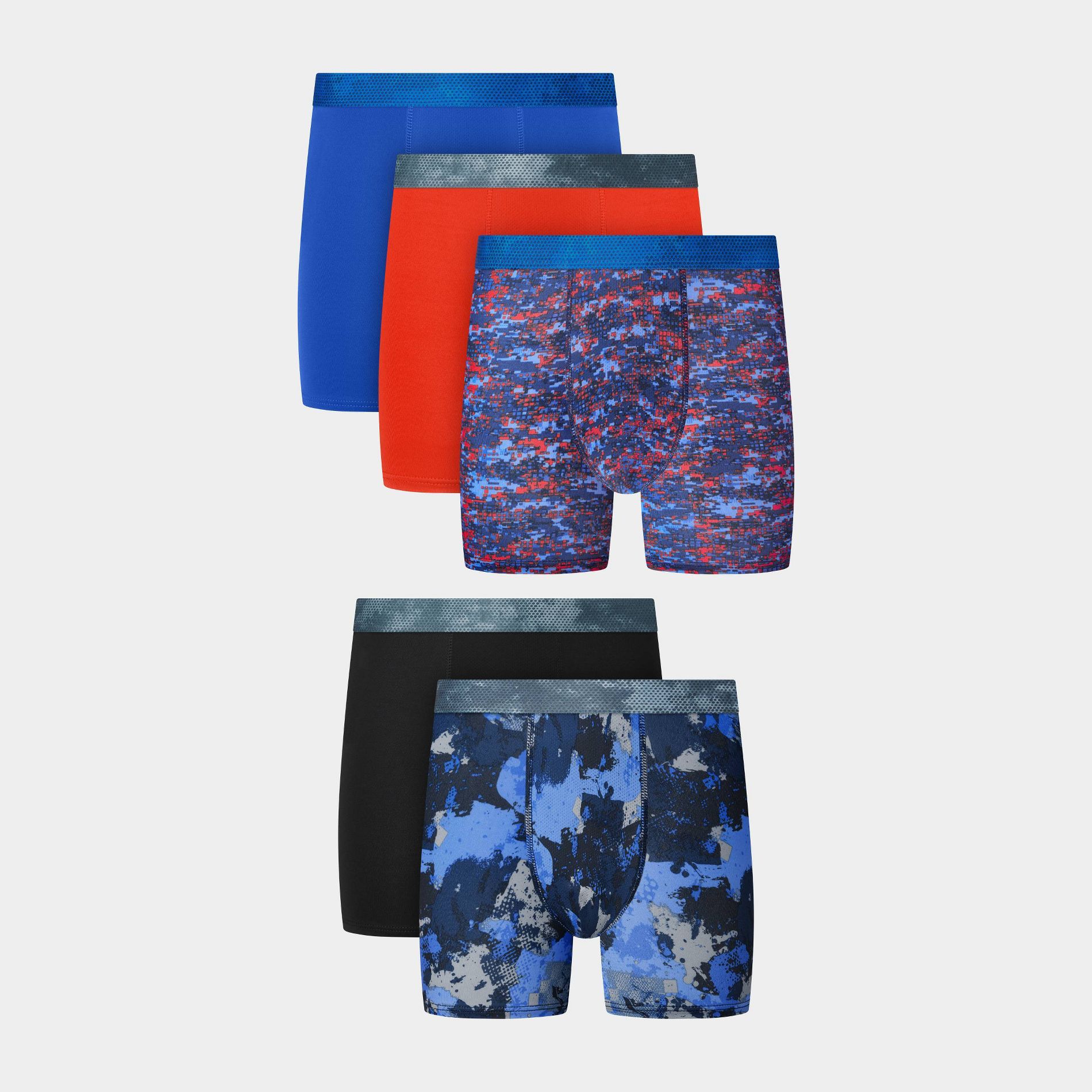 Hanes Moves Boys' 5pk Breathable Boxer Briefs