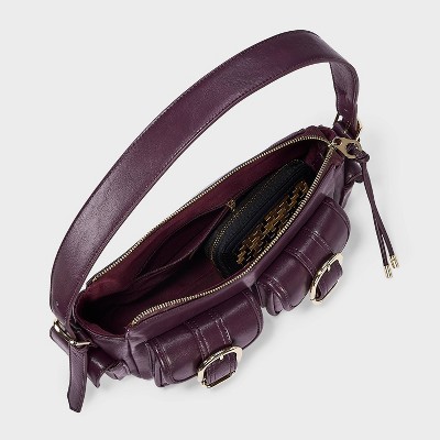 Сумки Universal Thread Cargo Buckle Pocket Shoulder - Universal Thread™ Dark Red — фото 4