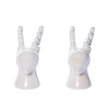 Transpac Dolomite 6 in. White Christmas Elegant Reindeer Salt and Pepper Shaker Set of 2 - 4 of 4