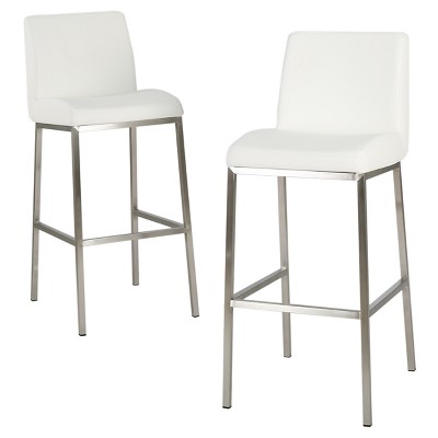 30" Vasos Bonded Leather Barstool Set 2ct - Christopher Knight Home