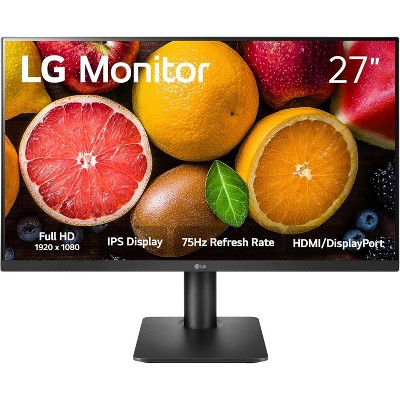 Manufacturer Refurbished LG 27MQ450-B 27” FHD IPS FreeSync Monitor, Black