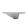 ChicFurnit Bathroom Sinks Vessel Sink Rectangle Sink Vanity Sink Art Basin Undermount Bathroom Sink for Bathroom, White, 36"*18"*6.5" - 2 of 4