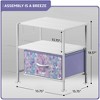 Sorbus 1 Drawers Nightstand with Shelf - Steel Frame, Wood Top & Easy Pull Fabric Bins - Perfect for Home, Bedroom, Office & College Dorm - 4 of 4