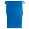 Recycling Rectangular Container, 23 Gallon Capacity, 22-1/2" Width x 30" Height x 11" Depth, Blue - 2 of 4