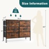 INFURNIC Utility Storage Cabinets 6 Drawer Multi-Functional Tall Dresser Ideal for Organization in Kids Rooms and Beyond, Brown, 38.1"*13.7"*29.9" - 3 of 4