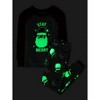 The Children's Place Kids Matching Family Glow In The Dark Christmas Long Raglan Sleeve Stay Merry Snug Fit Cotton Pajamas - 2 of 4