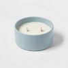 8oz 2-Wick Glossy Ceramic Coconut Water & Orchid Blue - Threshold™ - image 3 of 4