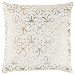 Throw Pillow Rizzy Home Ivory Gold