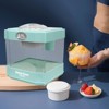 Cesicia Blue Snow Cone Maker, Tabletop Shaved Ice Machine for Slushies & Frozen Drinks, 2 Reusable Cups, Ice Scoop - 3 of 4