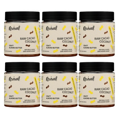 Revival Food Co. Raw Cacao Coconut Craft Almond Butter - Case of 6/10 oz