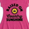 Girls' - Country Casuals - Raised On Country Sunshine Fit & Flair Cap Sleeve Dress - 2 of 4