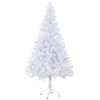 Aghana Digitals 59.1in Pre-lit White PVC Christmas Tree with LED Lights & Decorative Baubles, - 4 of 4