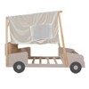 YOOCOZZ Full & Twin Size Wood Car Bed with Pillow, Ceiling Cloth, and LED - 3 of 4