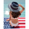 Shiraleah Navy Ames Sun Hat with Red Trim - 4 of 4