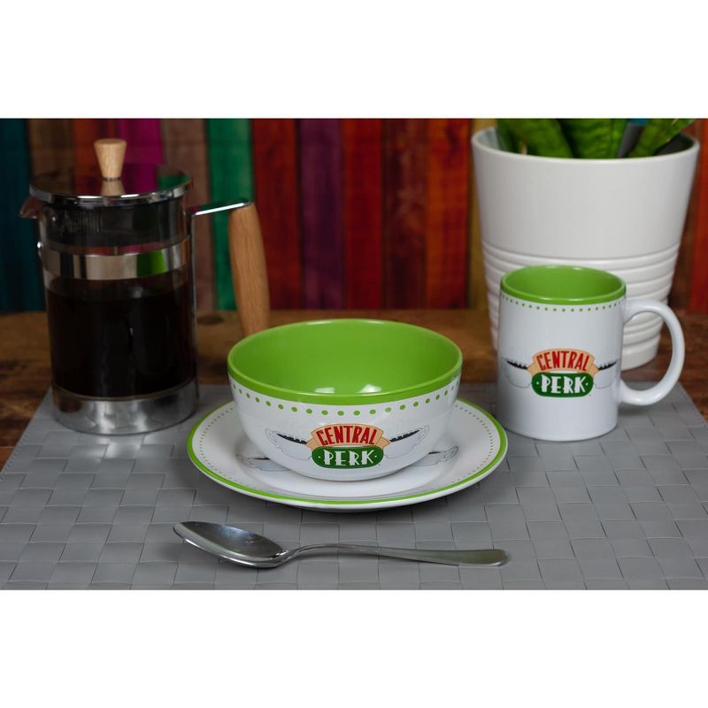 Ukonic Friends Central Perk Coffee House Dining Set Collection | 3-Piece Dinner Set, 4 of 7