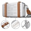 Byootique Portable Hard Shell Aluminum Handbag with Adjustable Strap Crossbody Cosmetic Case Clutch for Women - 2 of 4
