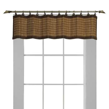 48"x12" Bamboo Window Valance Light Brown - Versailles Home Fashions