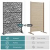 47-inches W x 72-inches H Black Galvanized Sheet Screen Outdoor and lndoor Divider for Balcony Patio Garden Room Divider (Spring 01) - 3 of 4