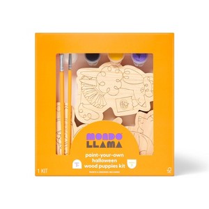3ct Halloween Craft Wood Dogs in Costume Painting Kit - Mondo Llama™ - 1 of 4