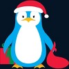 Men's Design By Humans Christmas Penguin By moredesignsplease Tank Top - 2 of 3