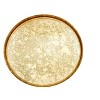 Classic Touch Set of 4 Glitter Dinnerware Plates with Raised Rim (Available in 2 Colors) - image 2 of 4