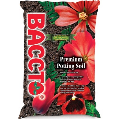 Michigan Peat Baccto Premium Potting Soil, Complete And Ready To Use ...