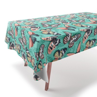 Heather Dutton Mariposa Boho Butterflies Aqua Tablecloth - Deny Designs