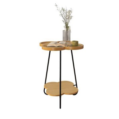 LIVAREEmlen Round Accent Side Table for Bedroom & Living Room