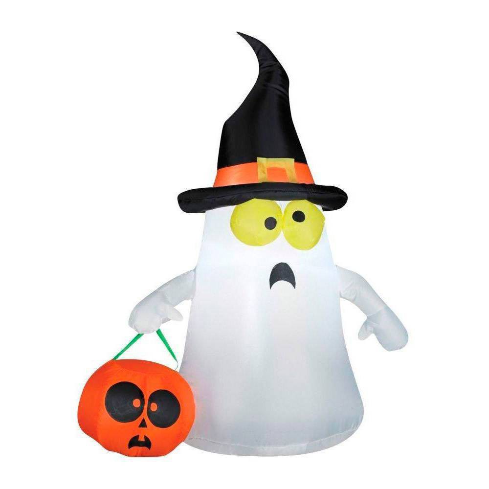 UPC 086786639757 - Ghost with Witch Hat Inflatable Halloween Decoration ...