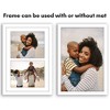 Americanflat 6x9 Picture Frame with Shatter-Resistant Glass - Gallery Style Frame with Engineered Wood - Signature Collection - Black - 4 of 4