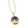 Ross-Simons Blue Enamel Nativity Pendant Necklace With White Topaz Accents in 18kt Gold Over Sterling Size 18 - 4 of 4