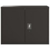 vidaXL File Cabinet Black 35.4"x15.7"x27.6" Steel - 3 of 4
