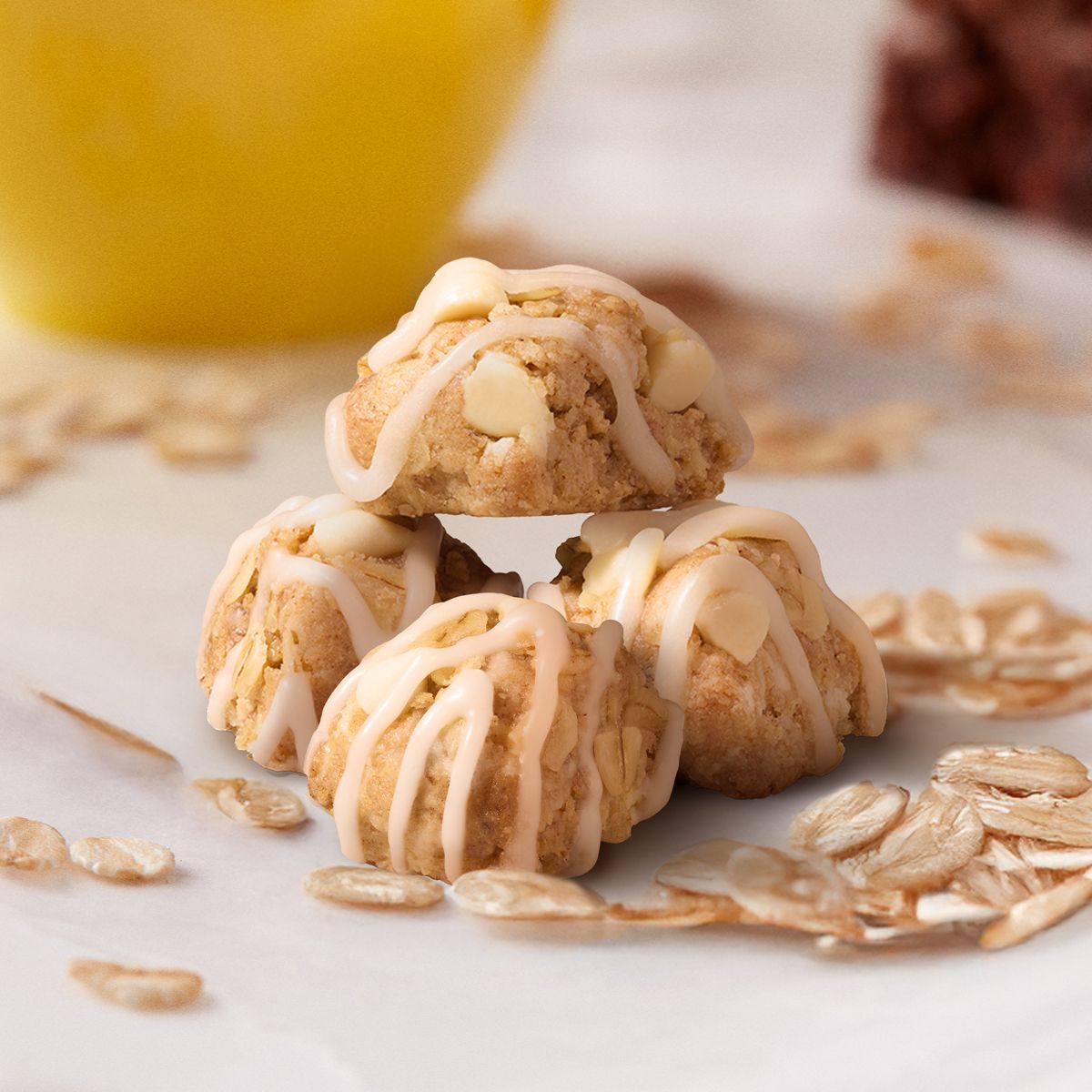 Zbar Oat Bites Organic Iced Oatmeal Cookie Baked Oat Energy Granola Bites Snacks for - 6.6oz/6ct - thumbnail 4
