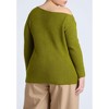 ELOQUII Women's Plus Size Asym Sweater With Hardware Detail - 3 of 4