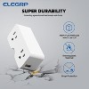 ELEGRP USB Wall Outlet Extender,with Two USB A Ports 21W, Electrical Outlet Extender Wall Tap for Travel, Home and Office - 3 of 4