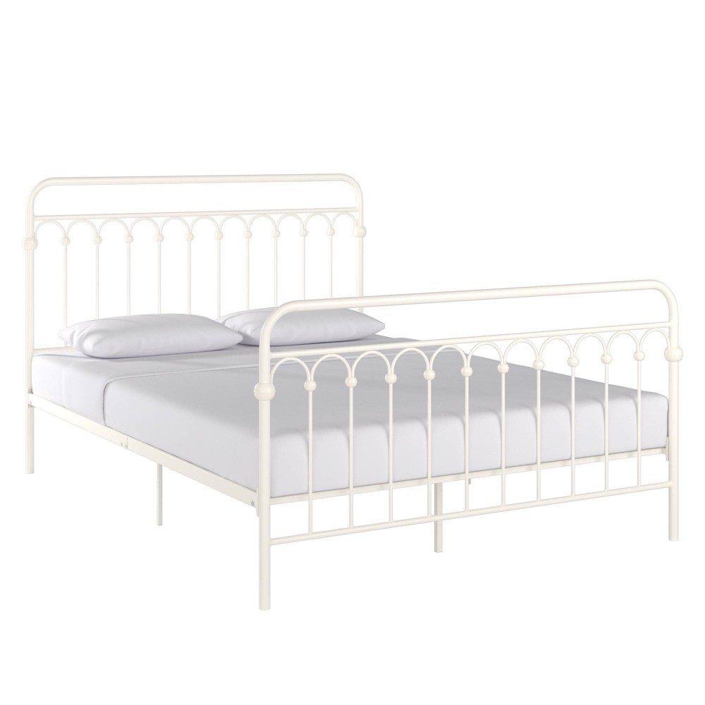 Queen Santina Metal Arches Platform Bed White - Inspire Q -  82621712