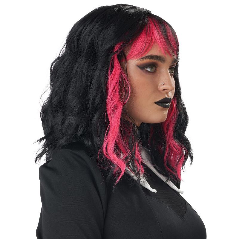 California Costumes Cute N Crafty Adult Women's Wig (Hot Pink), 2 of 4