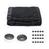 NewHome"8x7FT Magnetic Garage Door Screen for Single-Car Garages with Fiberglass Mesh & 4 Buckle Straps"Black - 3 of 4