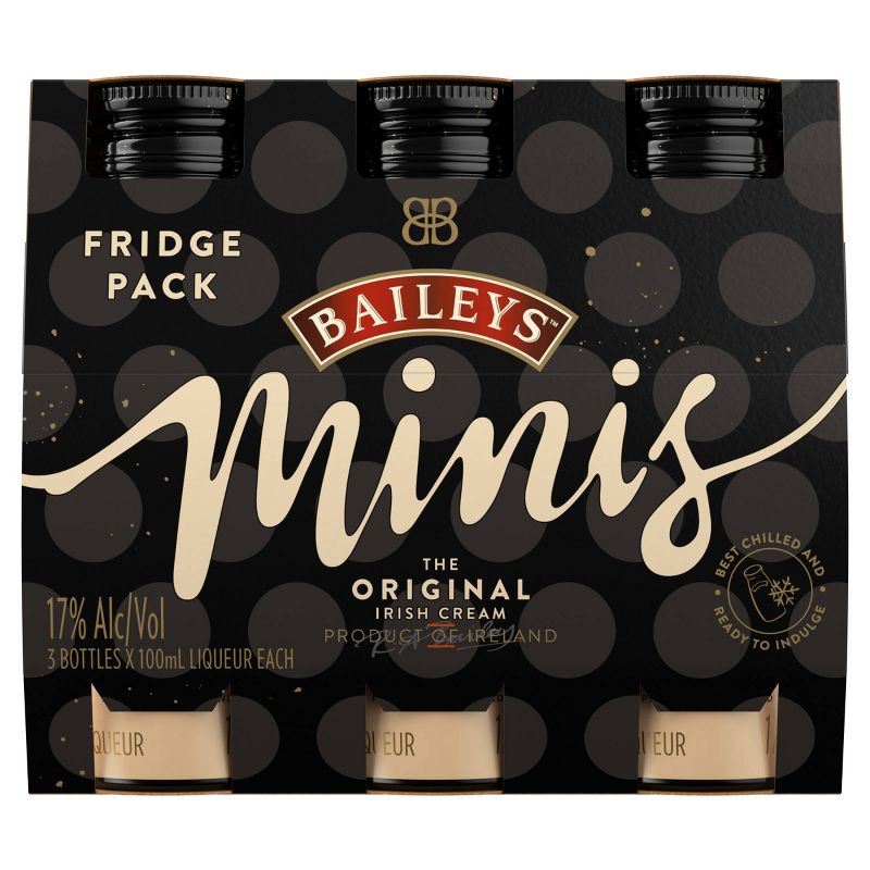 Baileys Irish Cream Liqueur Minis - 3pk/100ml Bottles, 1 of 6