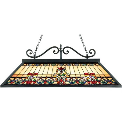 Quoizel Belle Fleur 48" Wide Bronze Kitchen Island Light Chandelier