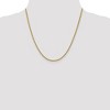 Black Bow Jewelry 2mm 14k Yellow Gold Hollow Wheat Chain Necklace - 2 of 4