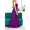 LA LEELA Women's Tube Dress Maxi Solid Smock One Size Violet, Solid - 2 of 3