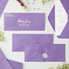 Sustainable Greetings 200 Pack Bulk #10 Purple Envelopes with Gummed Seal, Business Size Invitations Letters, Greeting Cards, 4-1/8 x 9-1/2 In - 2 of 4