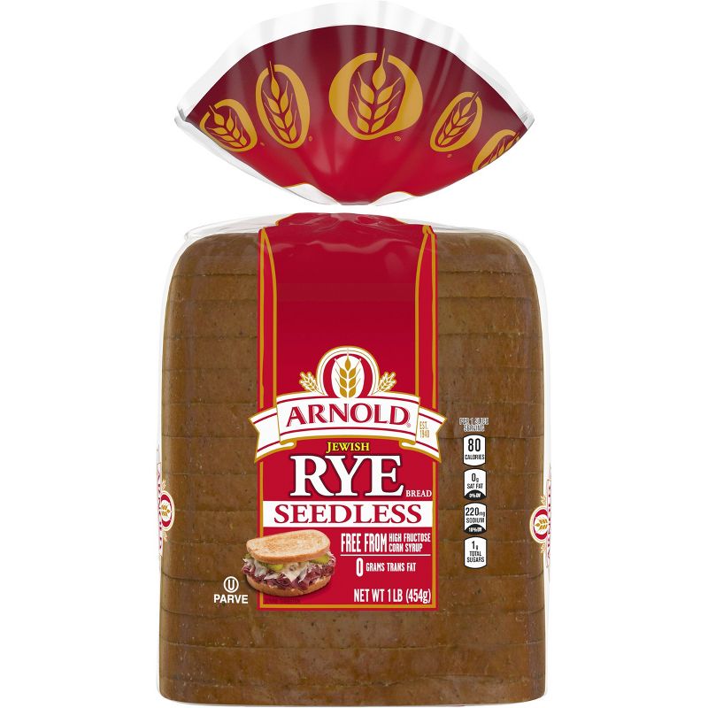 Arnold Seedless Jewish Rye Bread - 16oz, 1 of 6