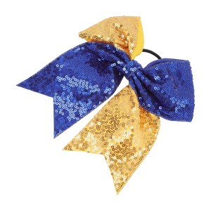 Unique Bargains Women's Halloween Sequin Bow Hair Elastics 1 Pc - 1 of 4