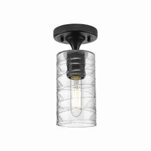 Crown Point - 1 Light Flush Mount In Industrial Style-9.63 Inches Tall and 3.88 Inches Wide - 1 of 1
