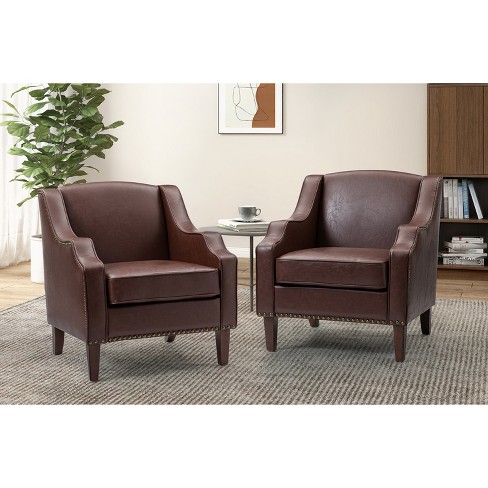 Target leather store armchair