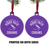 University of Sioux Falls Cougars Logo Aluminum Holiday Christmas Tree Ornament - 2 of 4