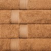 Luxury Cotton Heavyweight Ultra-Plush Hand Towel Set of 4 by Blue Nile Mills - 3 of 4